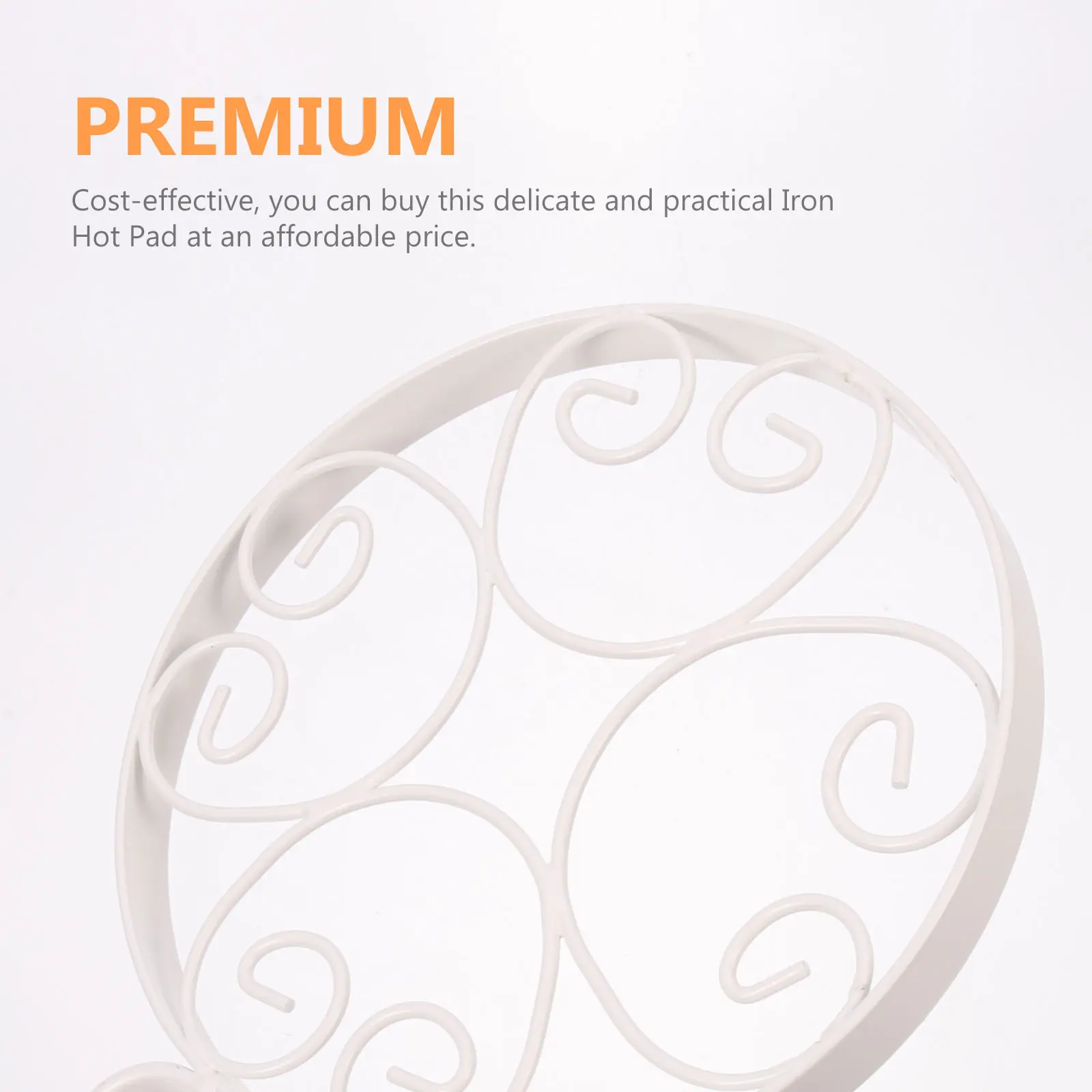 

Heat Proof Iron Placemat Kitchen Essentials Pot Holder Metal Pads Nonslip Heat Insulation Premium Material Portable Camping