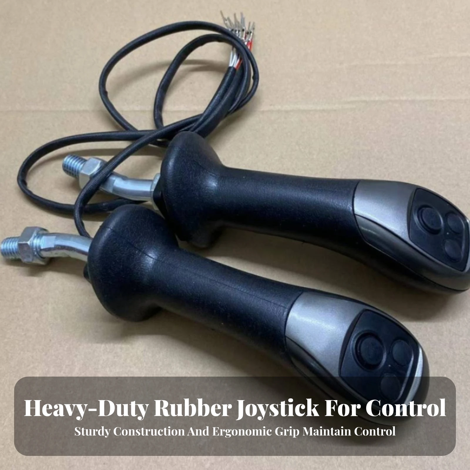 3 Button Excavator Joystick Handle Ergonomic Excavator Joystick Handle Machinery Parts Easy to Operate Wear-Resistant - view 3