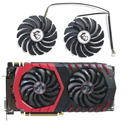 2PCS PLD10010S12HH DC12V 0.40A 4PIN FOR MSI RX470 480 570 580 GTX1080Ti 1080 1070 1060 GAMING Graphics Card Cooler Fan PLD10010B
