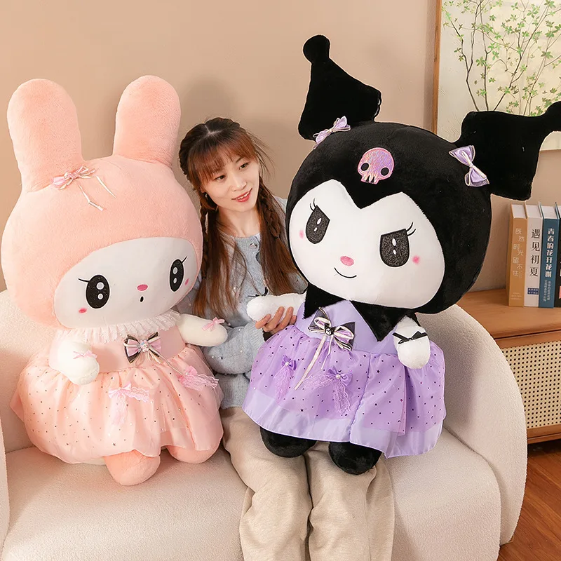 35/50cm Giant Hello Kitty Kawaii Rose My Melody Anime Stuffed Animals Plush Doll Soft Toy Girl Children Birthday Christmas Gift
