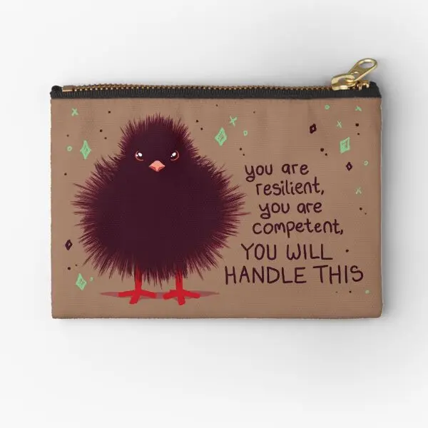 

You Will Handle This Baby Crow Fuzzbut Zipper Pouches Money Small Wallet Coin Pocket Cosmetic Bag Underwear Storage Socks