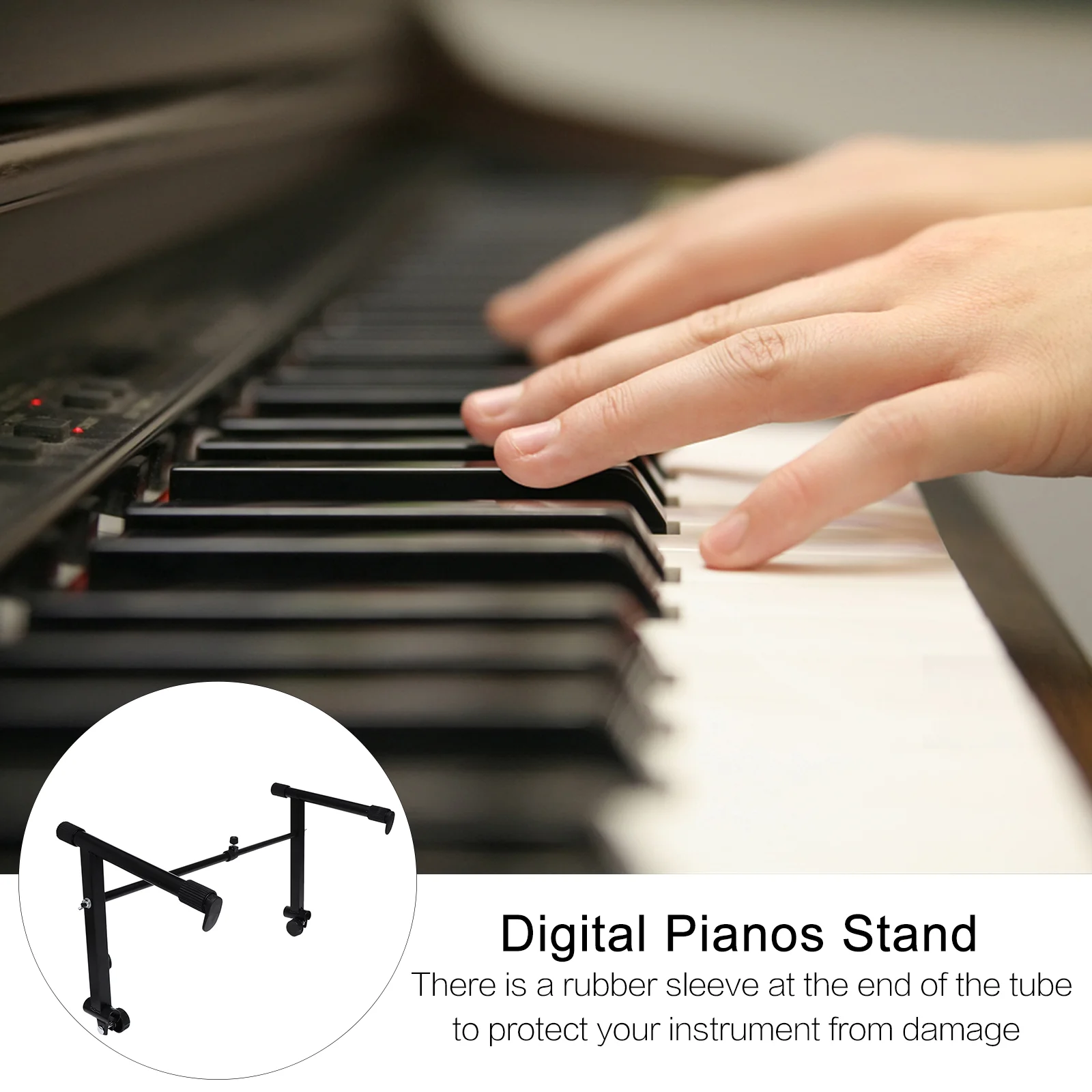 Electronic Keyboard Stand Controller Holder Pianos Practical Bracket Organ Electric Supporter Digital Instrument Rubber