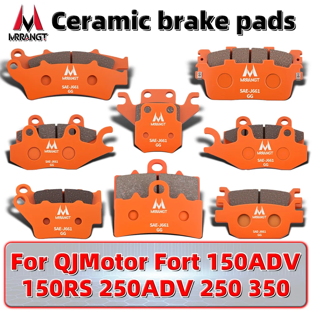 

MRRANGT Motorcycle Ceramic Front Rear Brake Pads Set Fit For QJMotor Fort 150ADV 150RS 250ADV 250 350 Low Noise Accessories
