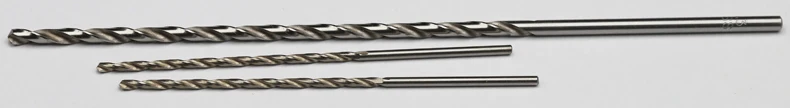 0,5–3 mm Außendurchmesser, 56/80/100/120/160/200/250/300 mm, Metall, Holz, Schnellarbeitsstahl, HSS-Spirale, gerade, extra lang, verlängerter Spiralbohrer – Detail 1