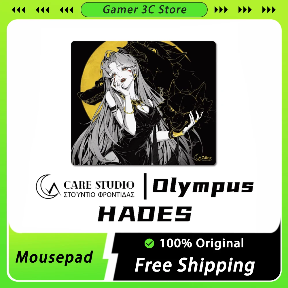 Crescent Care Studio Olympus Series Poseidon Hades Zeus Xsoft Mousepad FPS Esports Gaming Mouse Pad PC Accessories Custom Gift