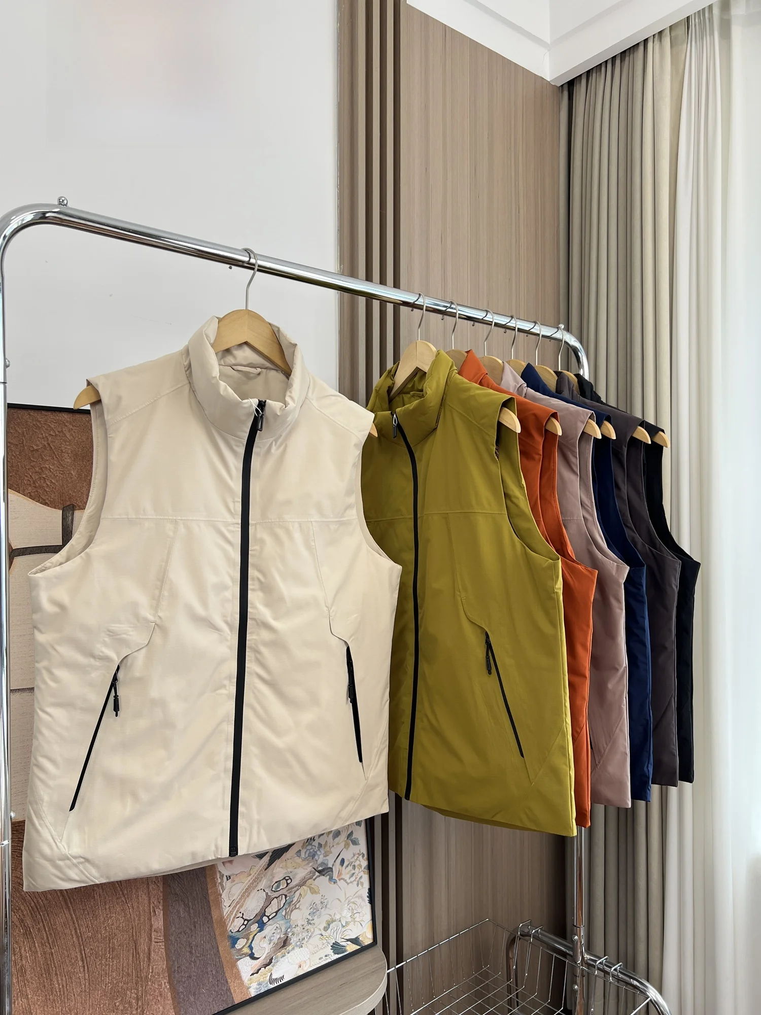 

Men's Casual down Jaet Warmth Du down Stand Collar Lightweight Autumn Winter Faion Urban Sle Zipper Closure Outerwear