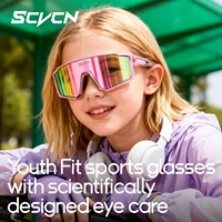 SCVCN Gafas de sol fotocromáticas Gafas de sol de béisbol para jóvenes y softbol para niñas y niños de 4 a 14 años Protección UV Gafas deportivas polarizadas