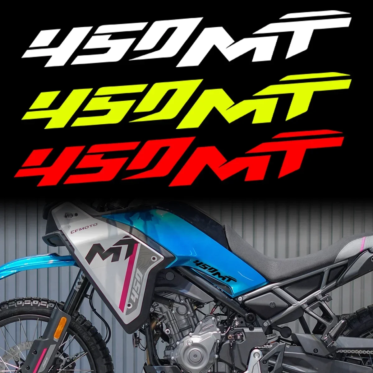 2pcs Motocross Vinyl Decals For CFMOTO 450MT Motorcycle Stickers Side Panel Fuel Tank Helmet Decor Accessories