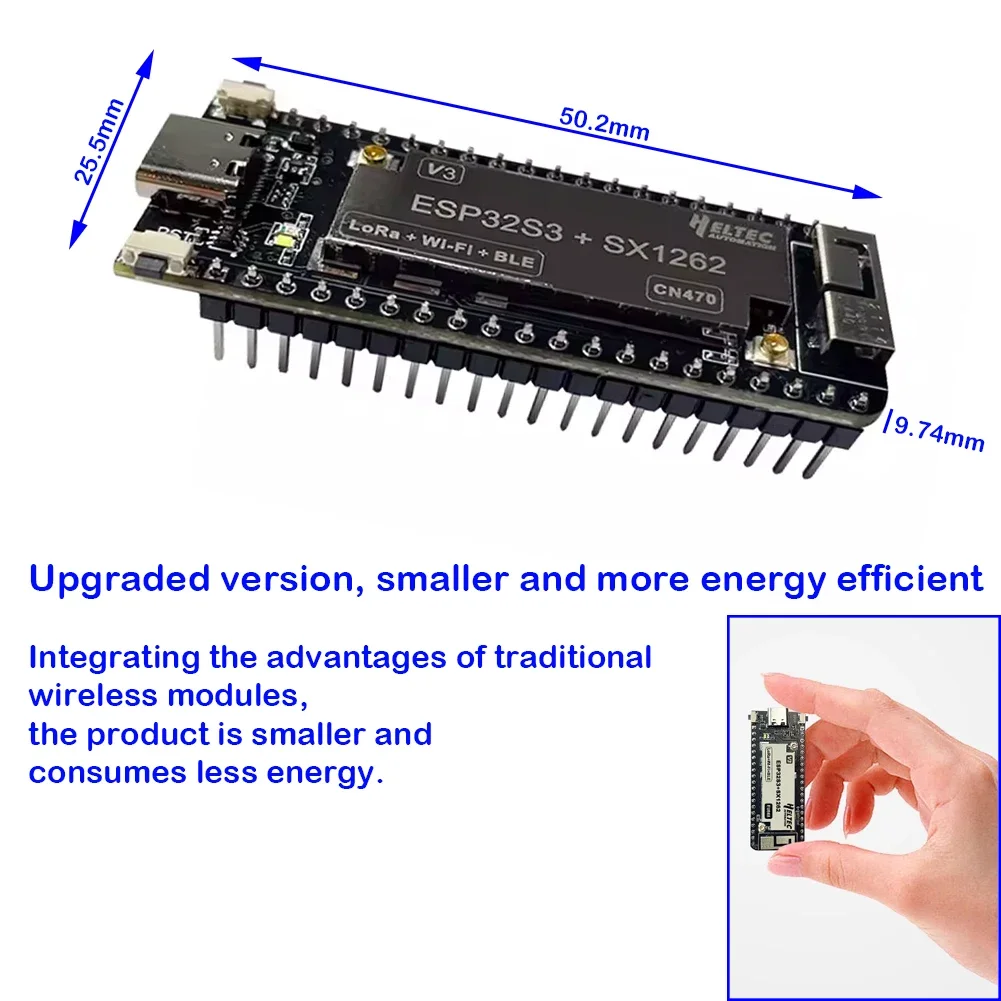 Heltec LoRa ESP32 Wireless Stick Lite(V3) ESP32-S3 SX1262 Wi-Fi+BT Development Board 868 915MHz LoRa Kit for Arduino Meshtastic