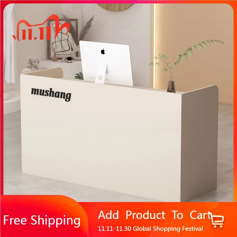 

Beauty Curved Reception Desks Bar Welcome Hotel Corner Display Reception Desks Restaurant Company Scrivania Trendy Furniture
