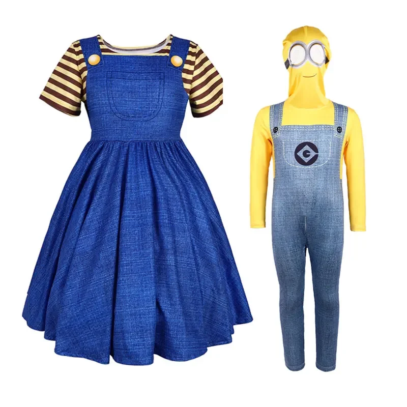 Anime Cartoon Despicable Me Cosplay Costumes Little Yellow Man Funny Dress Up Magical Thief Dad Outfit Despicableme Carnival Cos