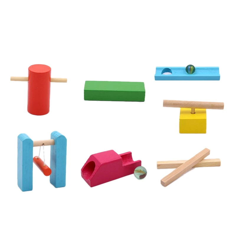 Kids Wooden Domino Institution Accessories Organ Blocks Rainbow Jigsaw Dominoes Educational Wood Toys