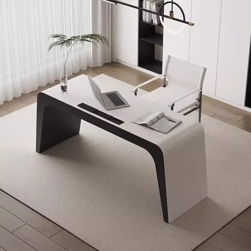 

Italian Luxury Office Desks Designers Simple Modern Executive Office Desks Side Table Study Office Furniture مكاتب كمبيوتر FYOD