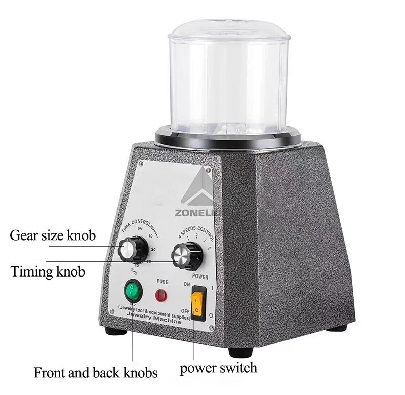 220V/110V Magnetic Tumbler Jewelry Polishing Machine Jewelry Cleaner
