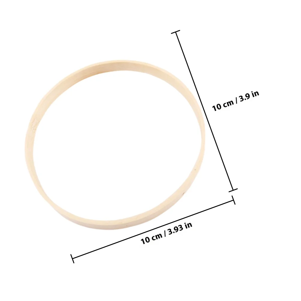 8 Stück Bambusringe für DIY Makramee Handwerk Traumfänger Kranz Reifen Zubehör Bambusringe Kranz Reifen Makramee Zubehör