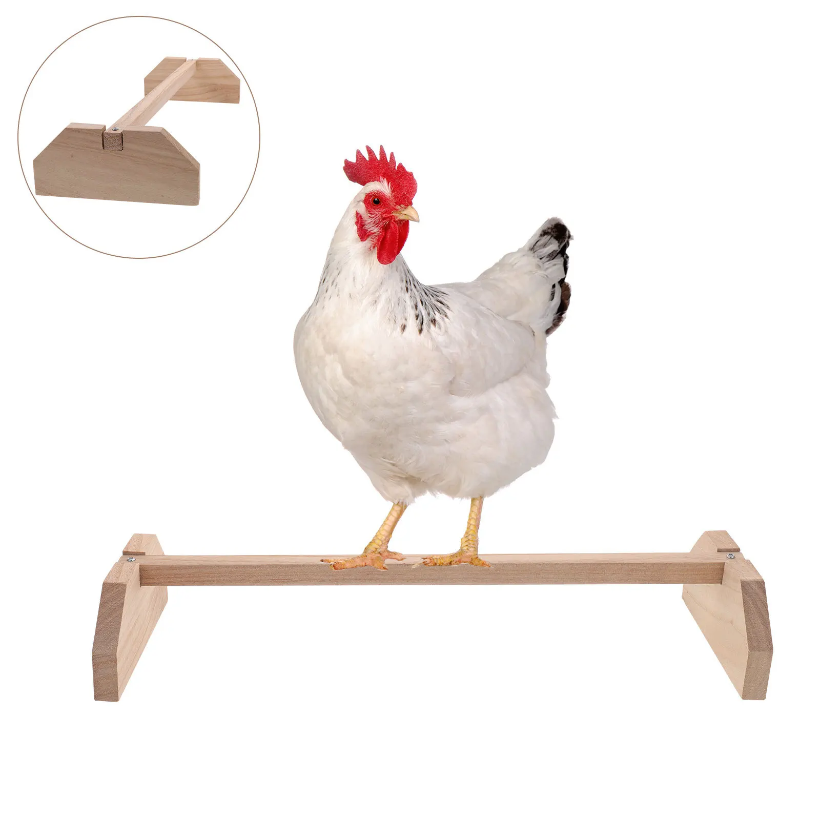 

Chicken Perch Wooden Standing Rod For Hens Chickens Birds Natural Roosting Bar Indoor Play Stand Pet Supplies Household Parrot