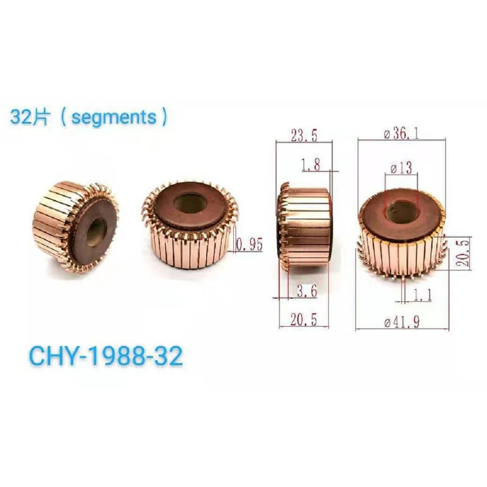 36.1*13*20.5*32P Chy-1988-32 Commutator, Slip Ring, Copper Head, All Sizes Are Interchangeable