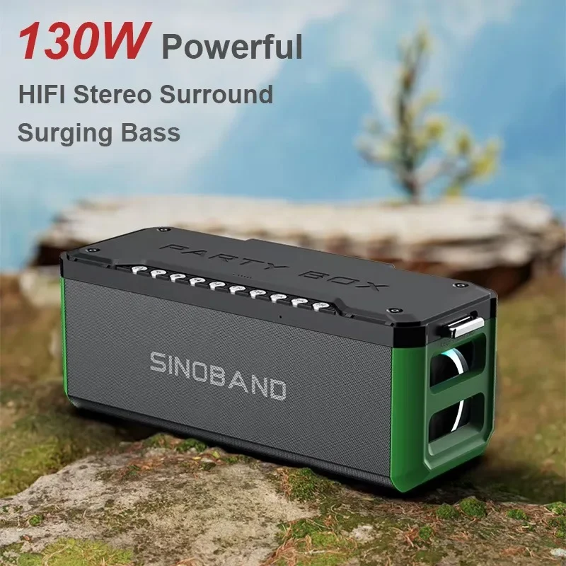 XDOBO 130W High-power Outdoor Heavy Bass Bluetooth Speaker with Double Treble IPX6 Waterproof Stereo Subwoofer Party Box 1985