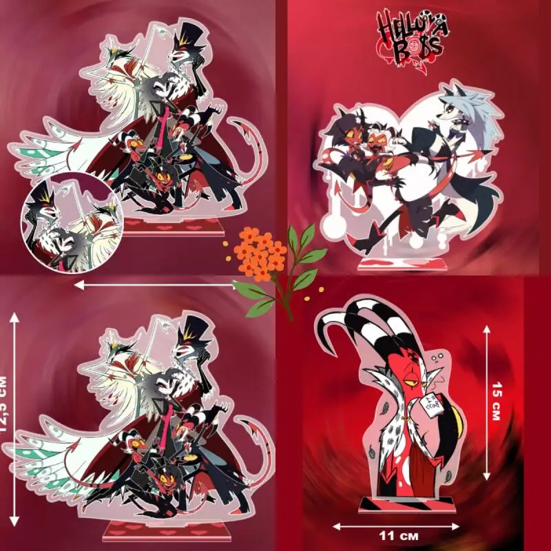 

Acrylic Standee for Helluva Boss Stolas Octavia Blitzo Moxxie Millie Loona Crimson Acrylic Standing Plates Self-Made Decoration