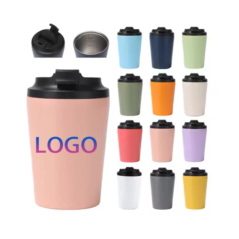 

8/12oz Vacuum Flasks Customized Logo Saudi Half M Coffee Mug Car Cup Insulated Water Bottle Travel Stainless Steel Thermal Mug