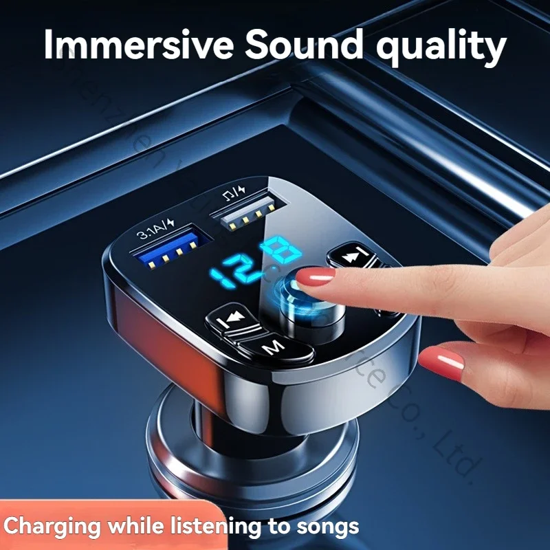 Mp3 Player Bluetooth Receiver Lossless Sound Quality Music USB Flash Drive Conversion Car Cigarette Lighter Tape Fast Charger