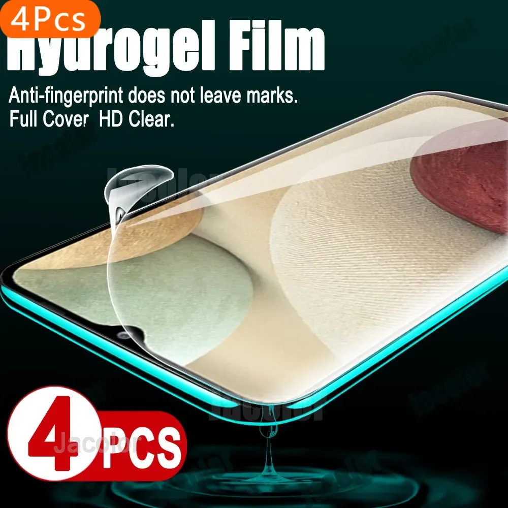 

4PCS Screen Gel Protector For Samsung Galaxy A02S A03S A12 Nacho A22 4G/5G Safety Film Samsang A 02S 03S 12 22 Hydrogel Film
