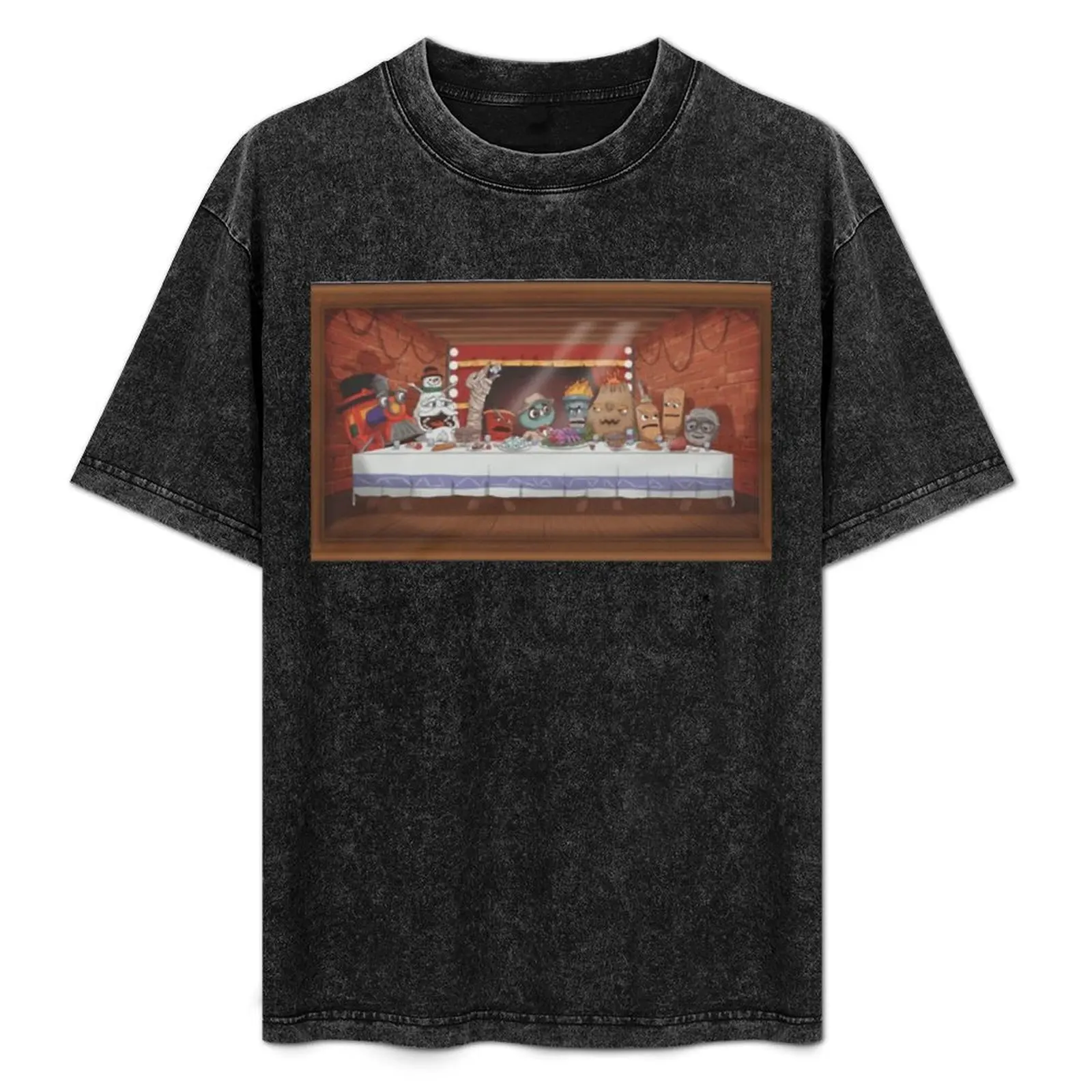 The Last Supper- puppet history T-Shirt blue archive sublime shirts graphic Blouse men t shirt