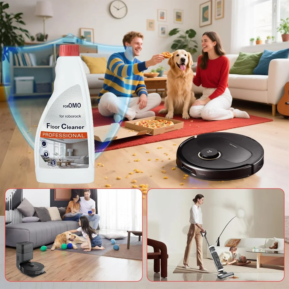 Bodenreinigungslösung Kompatibel mit Allen Roborock Wischrobotern der Serien S7, S8, Qrevo, Q7, Q8, Saros 10/10R/Z70/SAROS 20 Sonic – Detail 6