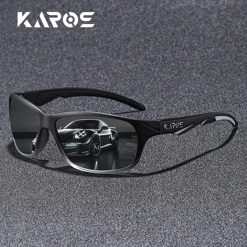 KAROS Unisex Polarized Sunglasses with UV400 Technology Ergonomic Design for Comfort During Long Cycling or Running Sessions