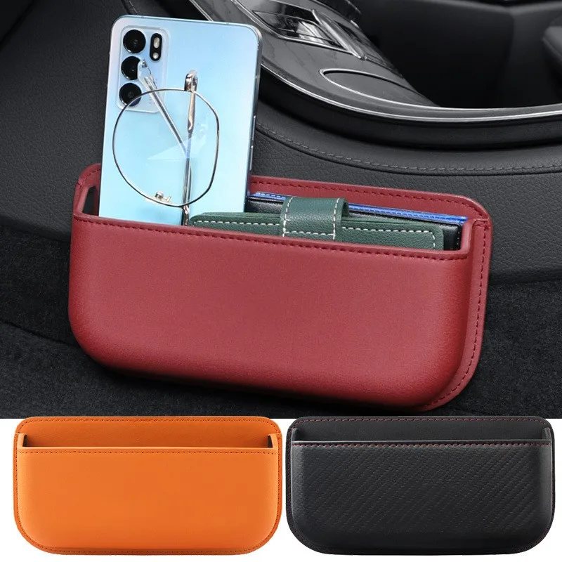 

Car Center Console/ Door Multifunction Organizer Pocket Auto Seat/Back Sundries Tidying Storage Case Sticky Pouch In Accessories