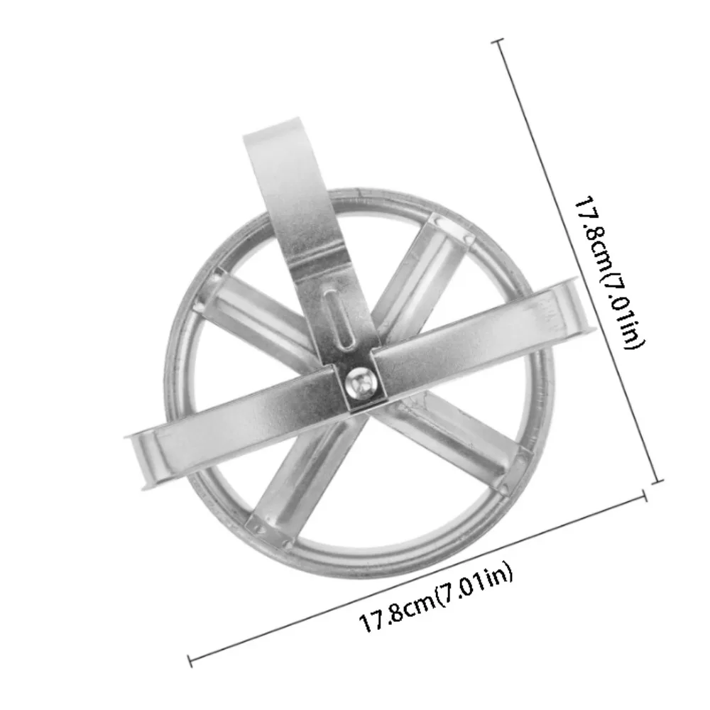 Reusable Clothesline Pulley Heavy Duty Weatherproof Metal Deep Groove Pulley Prevent Slipping Hollow Design Clothes Drying Lines