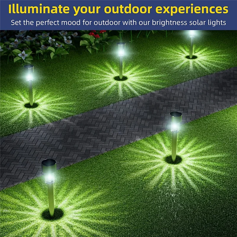 

Solar Lights 12 Pack, Solar Garden Lights, Landscape Lighting For Pathway, Patio, Lawn, Walkway