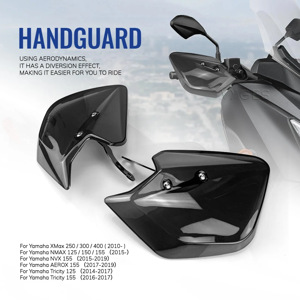 Motorcycle For Yamaha X-MAX XMAX 250 300 400 2010- NMAX 125 150 155 2015- Handguard Shield Hand Guard Protector Windshield