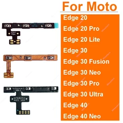 Ein-Aus-Lautstärke tasten Flex kabel für Motorola Moto Edge 20 30x30 40 s Pro Lite Fusion Neo Ultra Power Volume Flexband