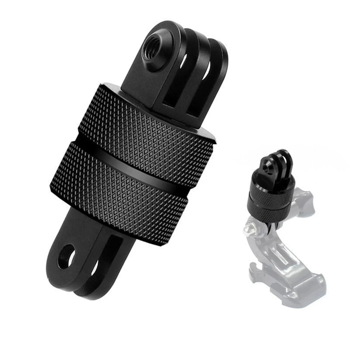 Adaptador de Metal para Gopro 12, trípode de aluminio de 1/4 pulgadas, montaje de aleación, 360 giratorio a