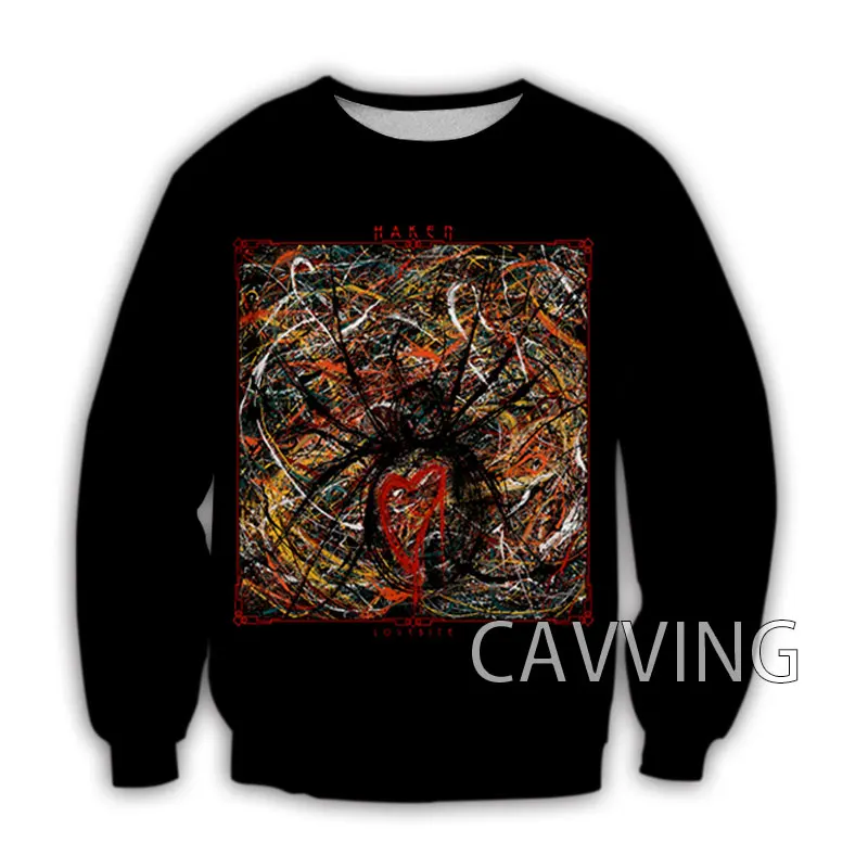 CAVVING-Sudadera de cuello redondo con estampado 3D para hombre y mujer, jersey de manga larga, estilo Harajuku, Haken Band