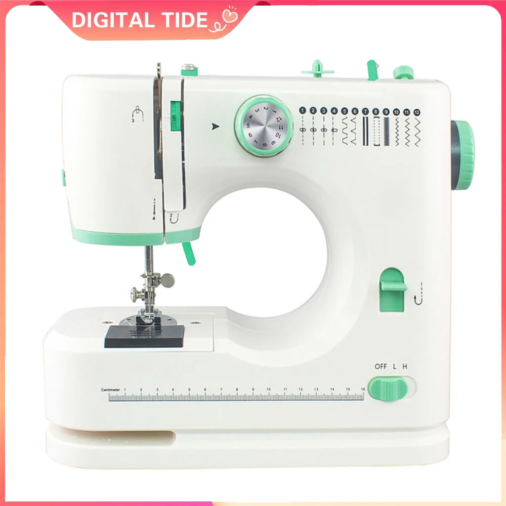 

Мини-швейная машина, многофункциональная бытовая швейная машина с удлинительным столом, 12 стежков