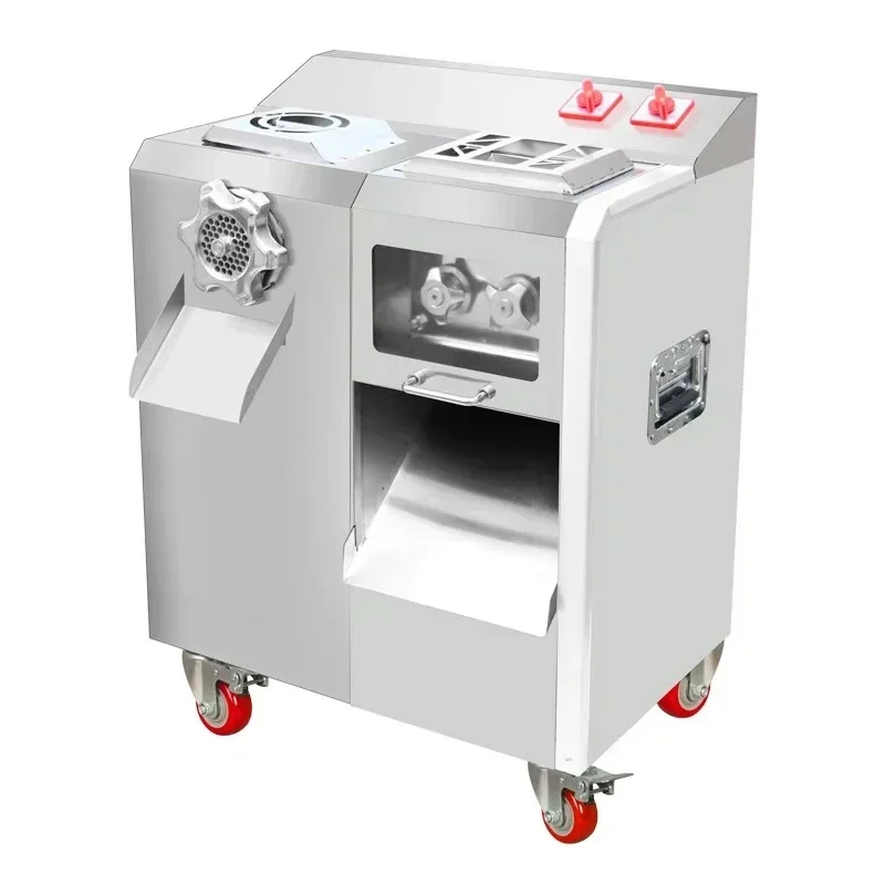 Meat Grinder Commercial Stainless Steel Electric, Removable High Power Minced Meat Cutting Multifunctional Meat Enema Machine