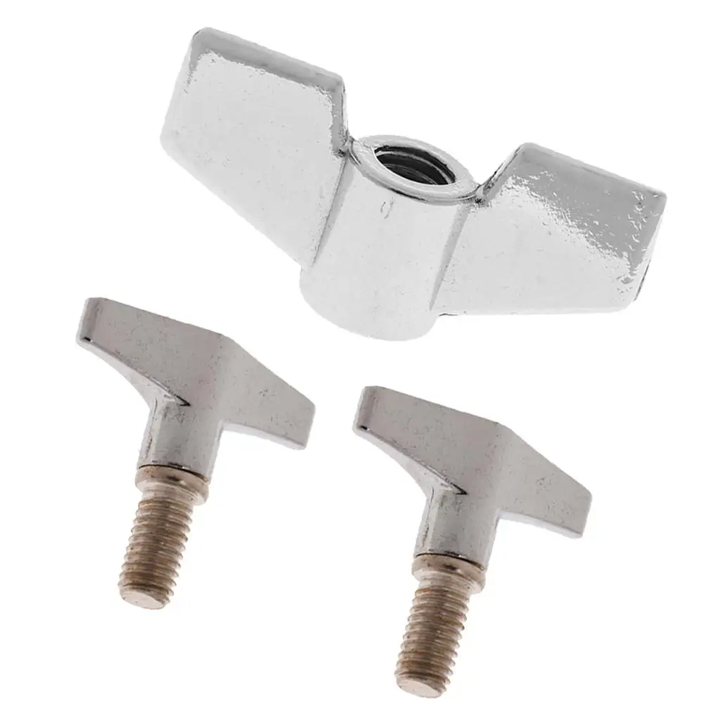 8mm Cymbal Stand Wing Nut Screws for Drummer Stage Practice Parts