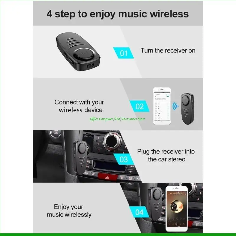 

U55C J19 BT5.0 Adapter Transmitter Receiver Wireless USB Transceiver for Car PC