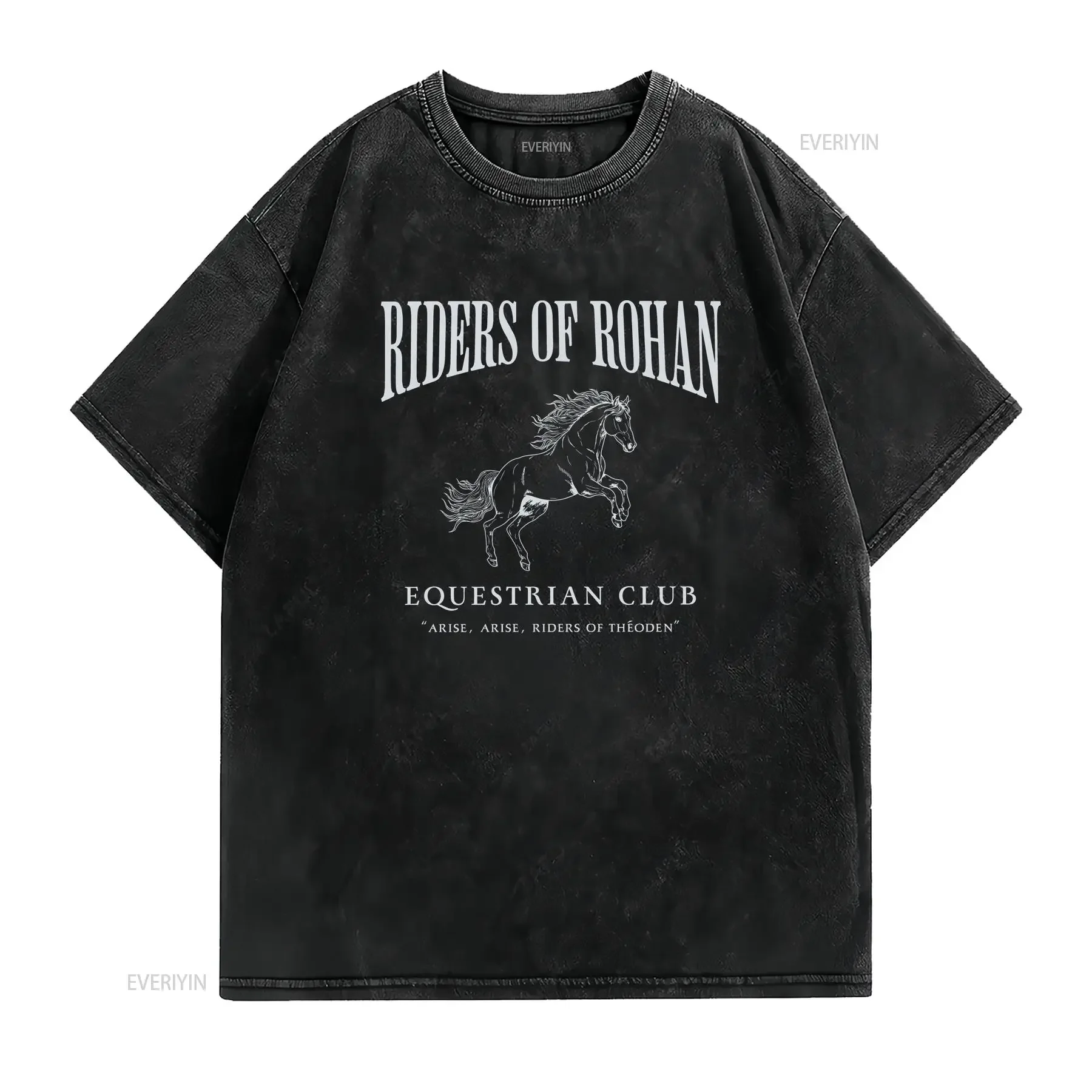 Riders of Rohan shirt Ringer Fantasy T Book Fandom Merch Light Academia Dark Booknerd Bookish for Bookworm vintage Washed