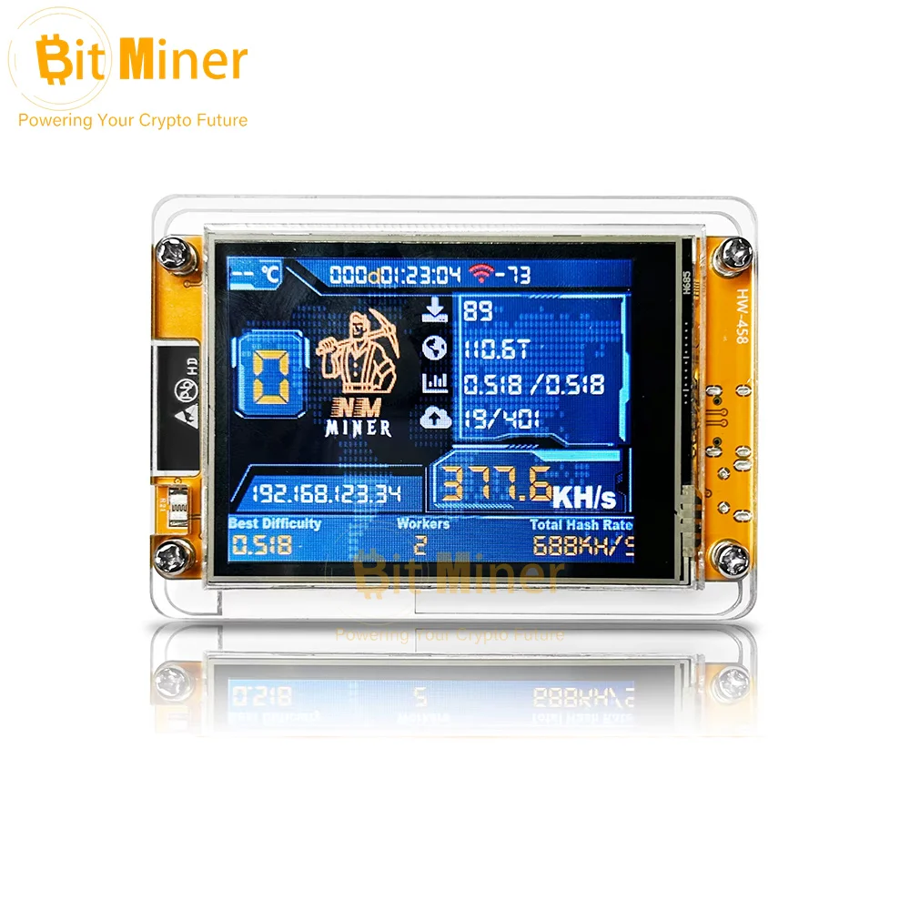 Brand New nerdminer v3 2.8-inch BTC Solo Lottery Nerd miner Crypto miners Bitcoin Miner Solo Mining Machine