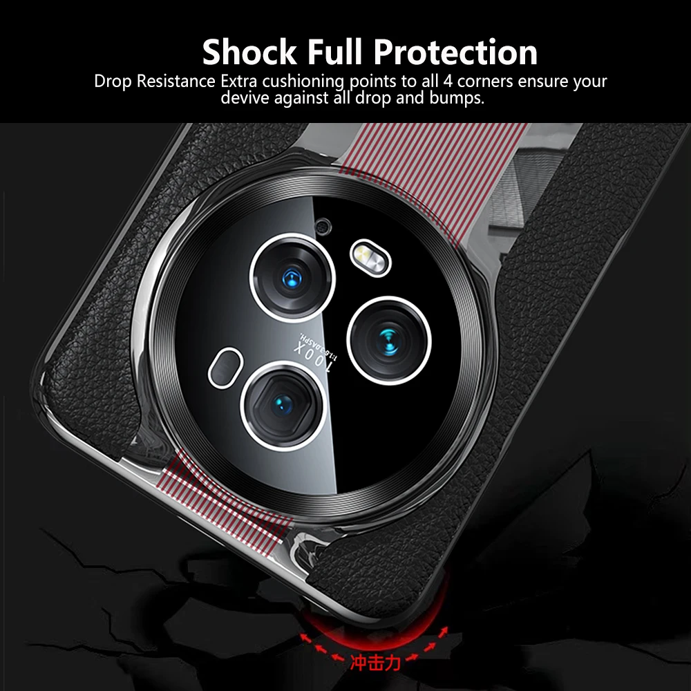 Genuine Plating Leather Case for Huawei Honor Magic 5 Pro Original Luxury 100% Natural leather Protection Hard Cover Capa