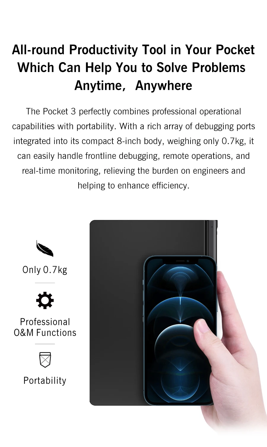 GPD Pocket 3 8'' Mini Handheld Laptop Intel Pentium Gold 7505 Touchscreen 180° Foldable Portable Notebook 16GB LPDDR4X 512GB SSD