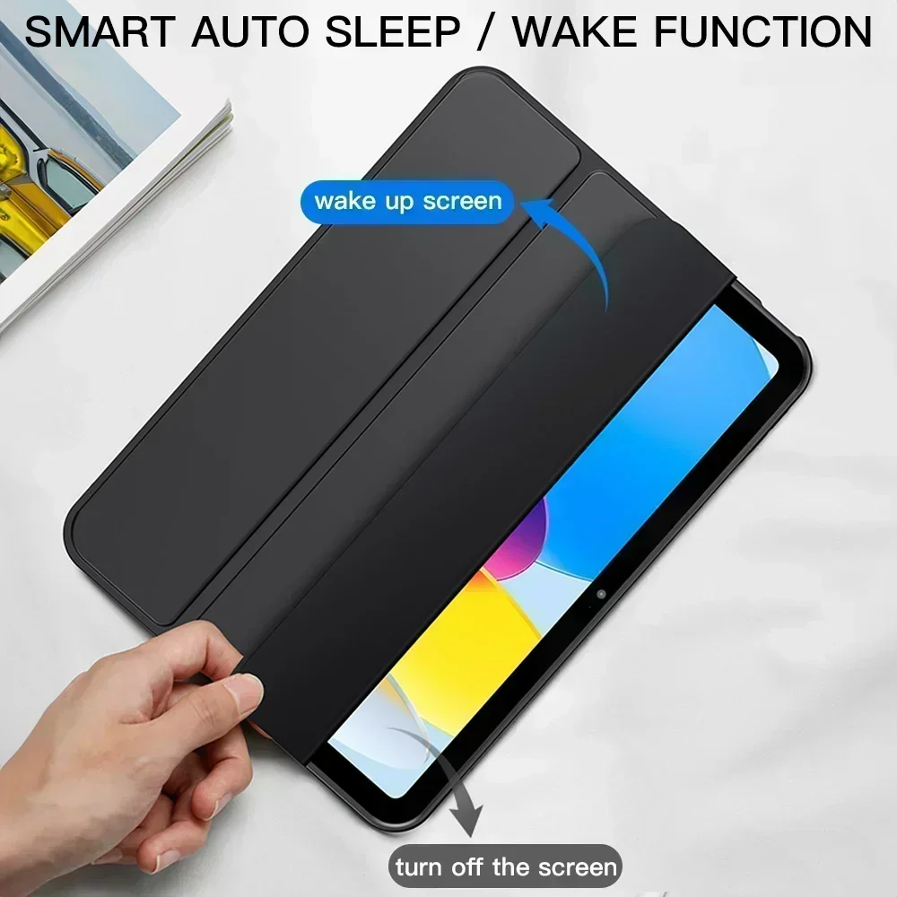 For iPad 9.7inch 5/6th  Case Accessories For iPad 7/8/9/10 Air 1/2/3/4/5 Pro 12.9 Pro 11 Mini1/2/3/4/5/6 Protective Cover Funda