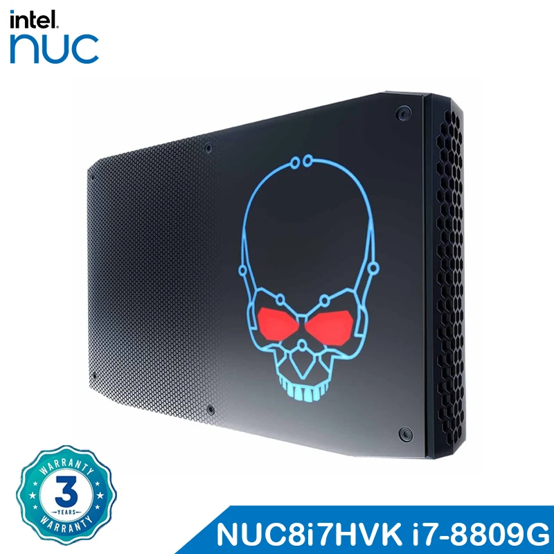 인텔 NUC 8 프리미엄 VR 가능 미니 PC 키트, NUC8i7HVK 코어, i7-8809G Radeon RX Vega M GH 그래픽