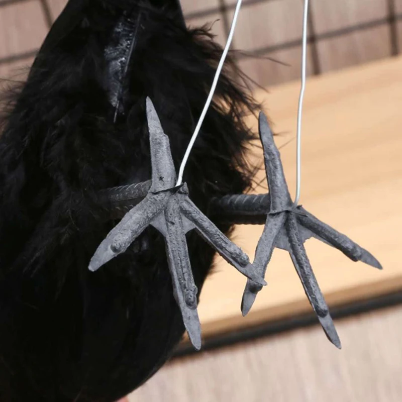 ^Simulation Black Crow Raven Bird Repellent Pest Control PigeonRepellent Garden Decoration Outdoor Decoracion Exterior