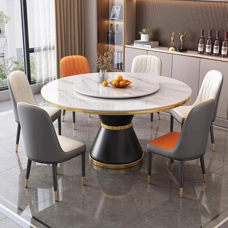 

Kitchen Round Table Dining Room Conference Coffee Dining Tables Multifunctional Living Room Mesas De Comedor Home Furniture