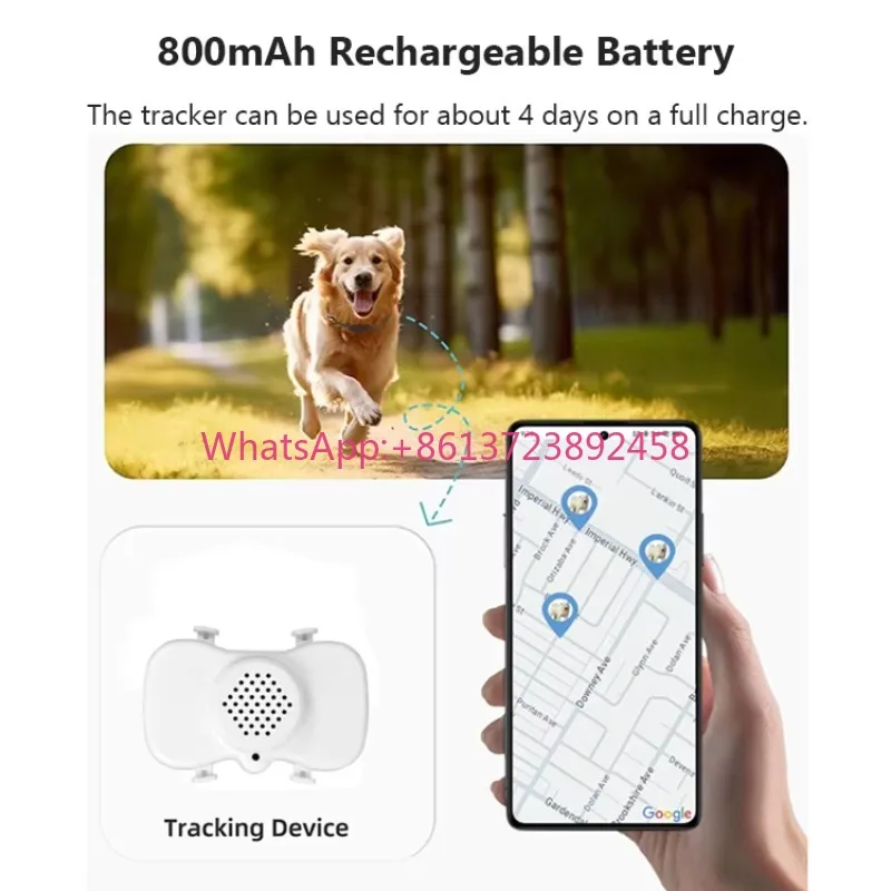 New Xexun Newest Waterproof Pet Cat Dog Anti-lost Device Smart Locator Tracking Mini GPS Pet Tracker Collar With Free Tracking A