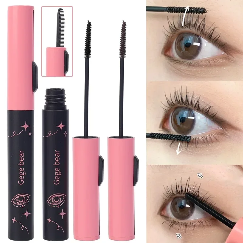 Black Brown Eyelash Comb Mascara Makeup Waterproof Double-head Curling Lengthening 3D Eyelash Extension Mascara Lashes Cosmetic